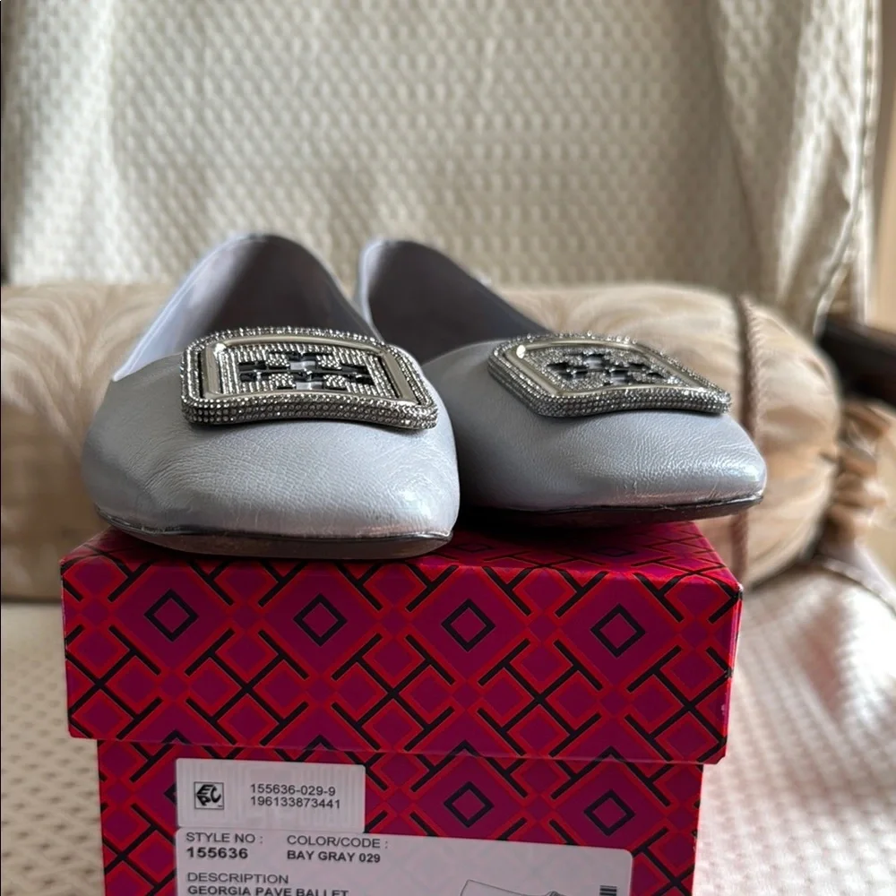 Tory Burch GEORGIA PAVÉ BALLET Flats - Picture 3 of 8
